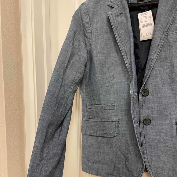 JCREW Keating Boy Blazer Chambray Size 2 - Picture 6 of 11